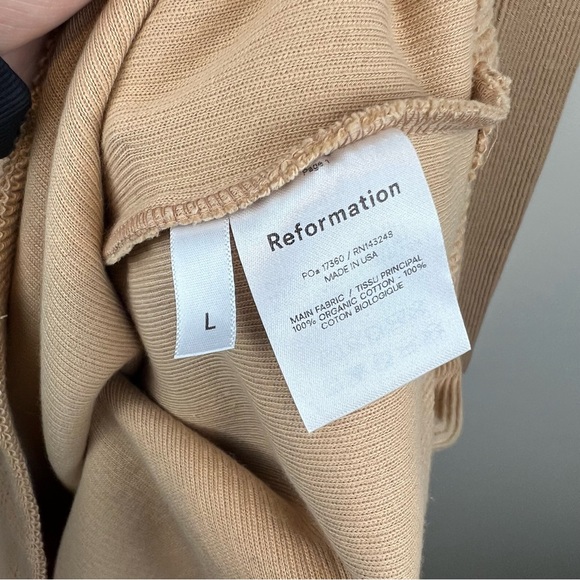 NEW Reformation Buff Channing Sweater Dress, Large - Picture 10 of 10